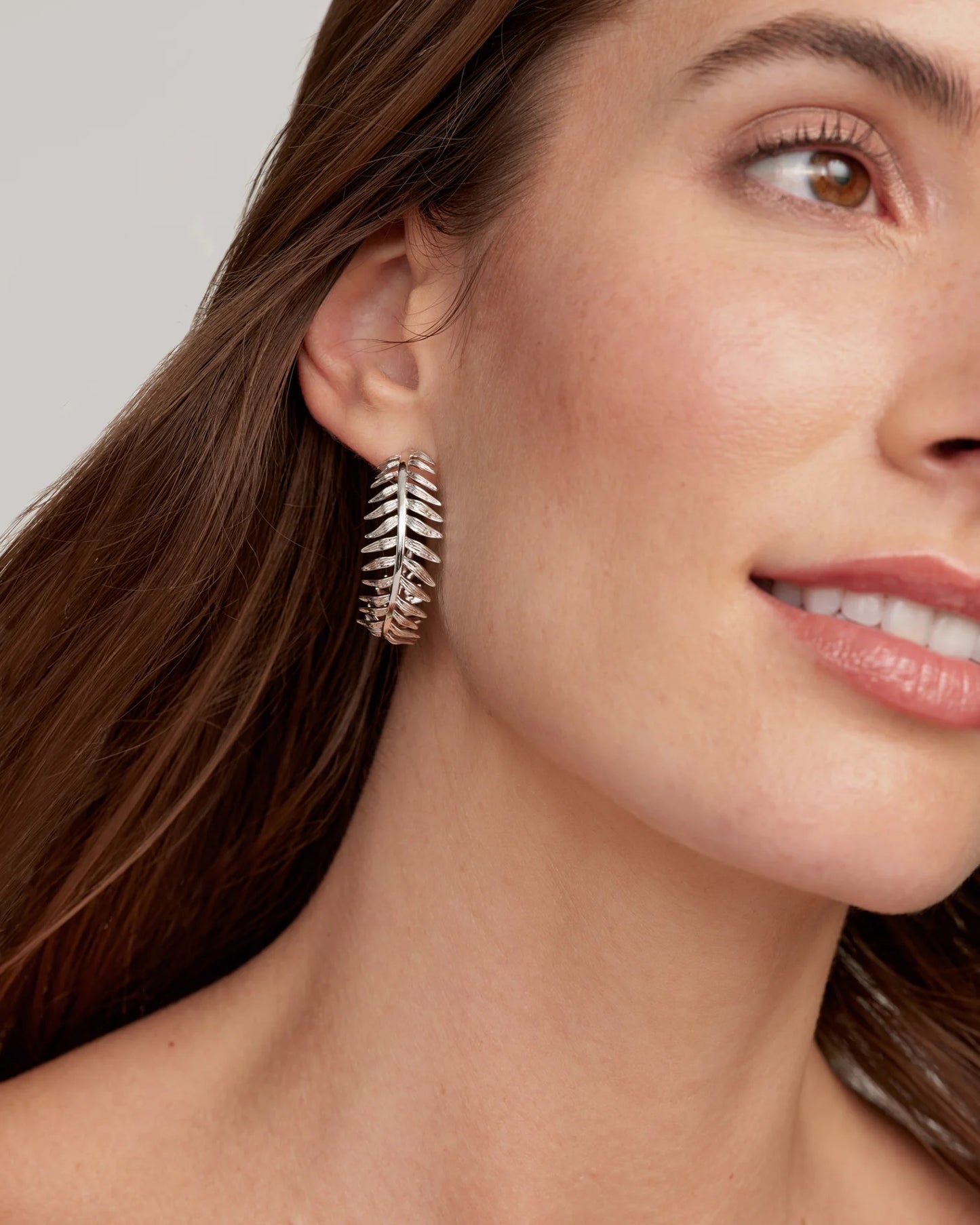 Kayla Hoop Earrings Silver