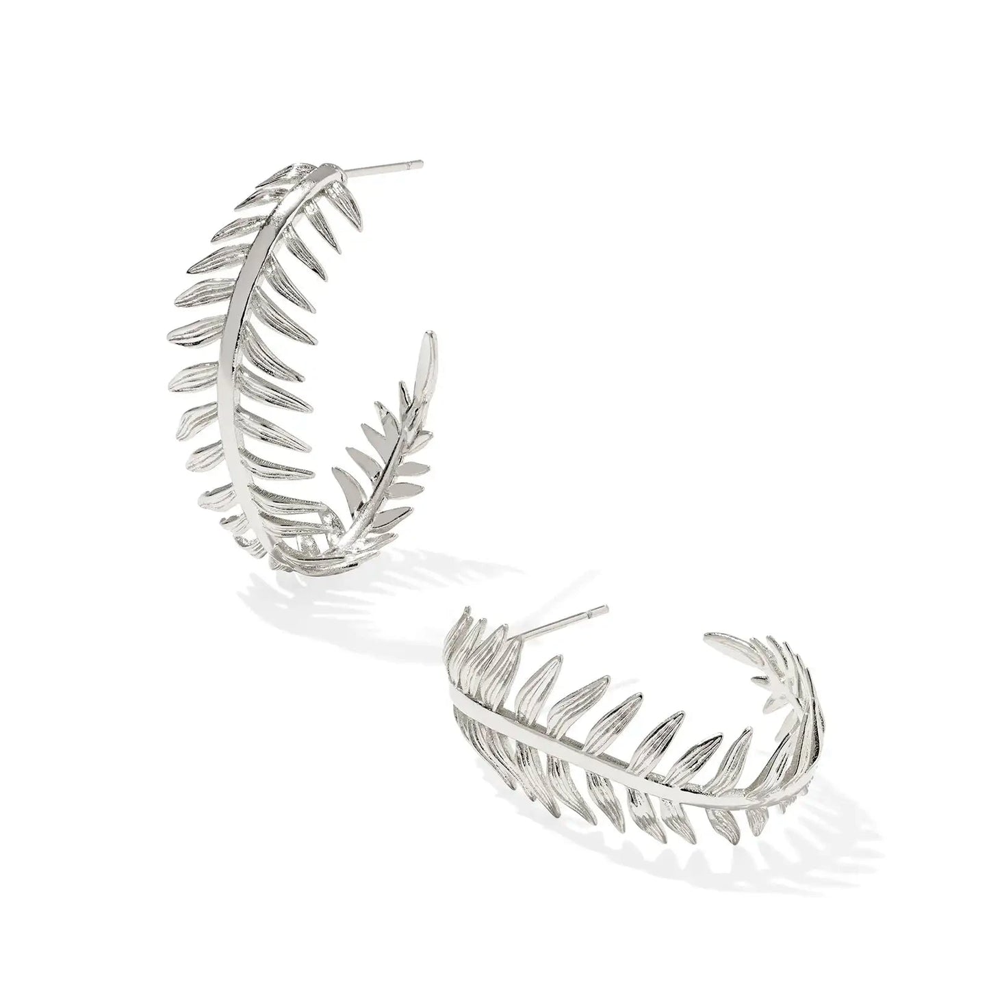 Kayla Hoop Earrings Silver