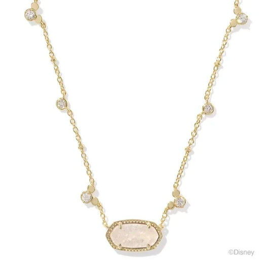 Mickey Mouse Elisa Necklace Gold Iridescent Drusy