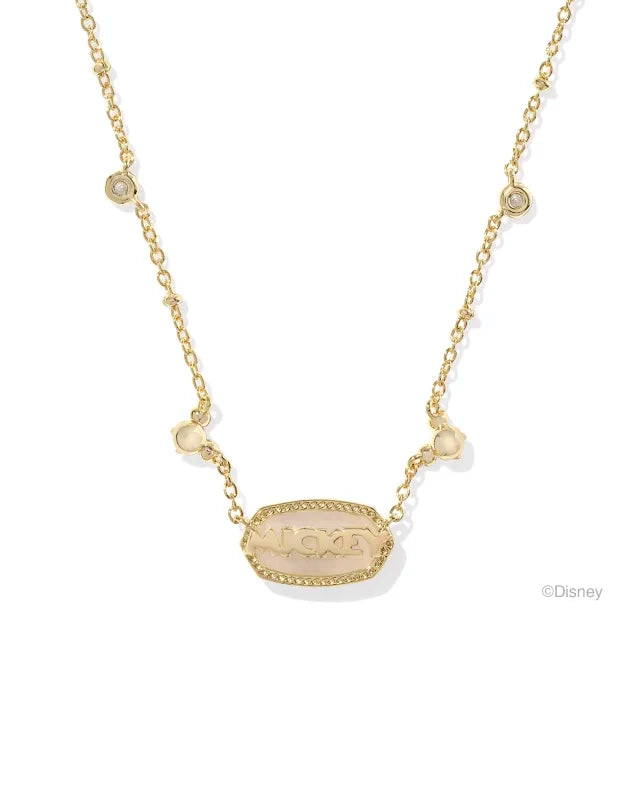 Mickey Mouse Elisa Necklace Gold Iridescent Drusy