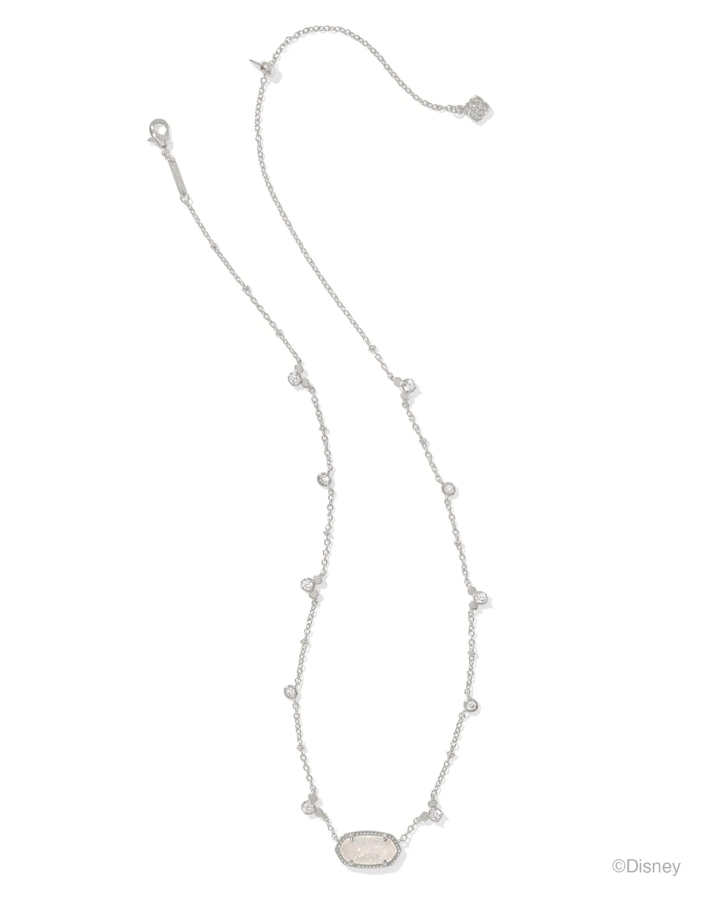 Mickey Mouse Elisa Necklace Silver Iridescent Drusy