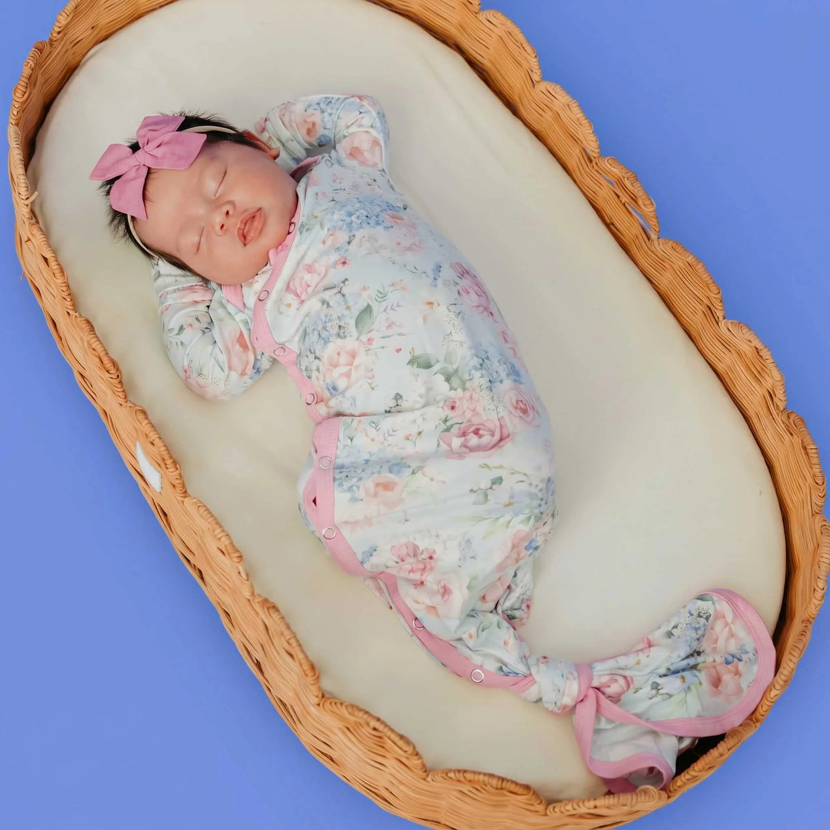 Genevieve Newborn Knotted Gown