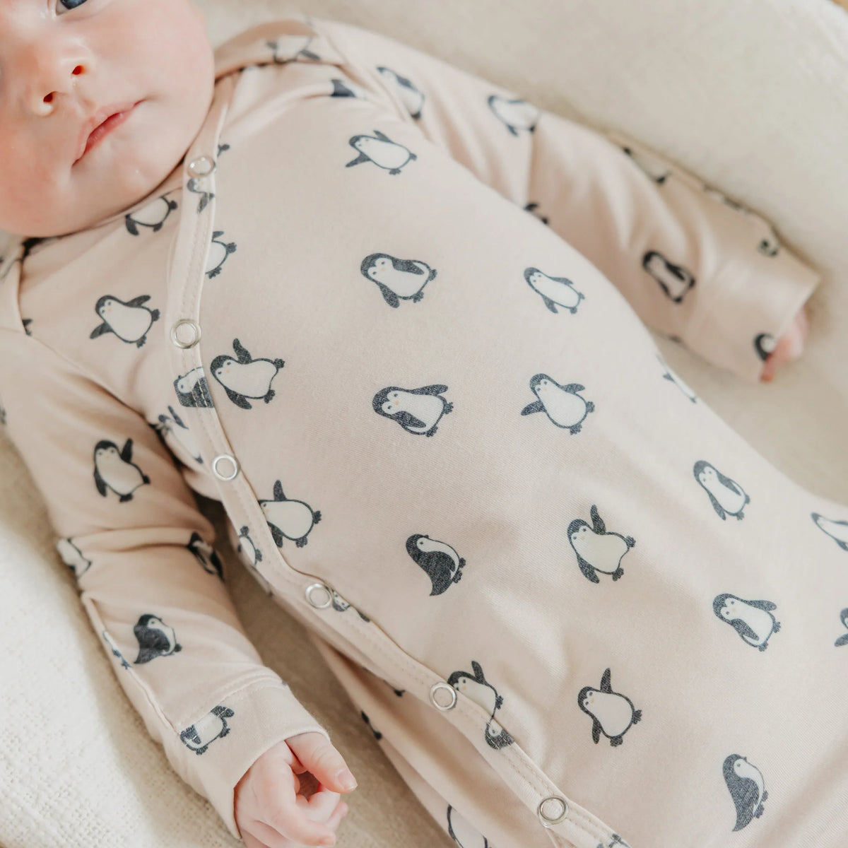 Newborn Knotted Gown Penguins