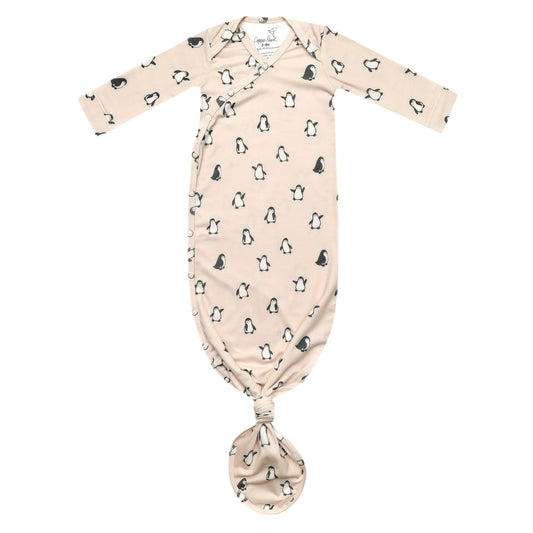 Newborn Knotted Gown Penguins