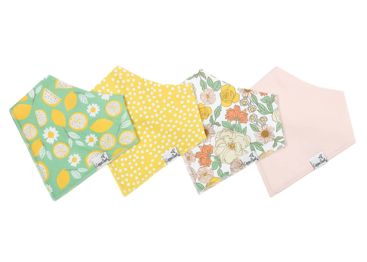 Bandana Bibs Set of 4 Lemon