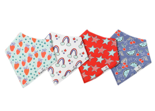 Bandana Bibs Set of 4 Liberty