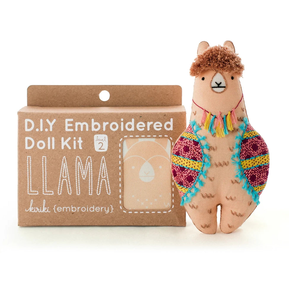 Llama Embroidery Kit