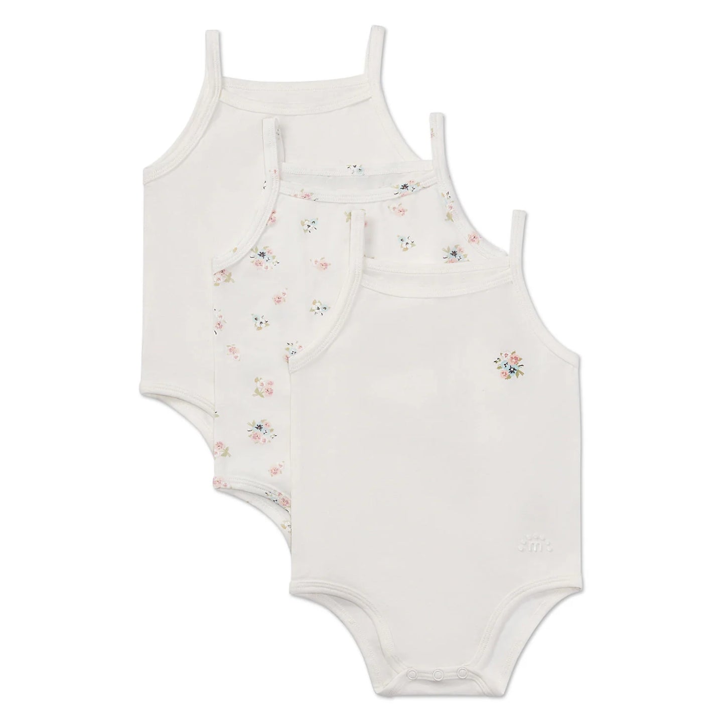 Ditsy Floral Bodysuits 3 Pack
