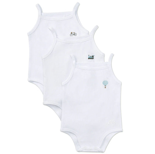 Ribbed On The Move Bodysuits 3 Pack