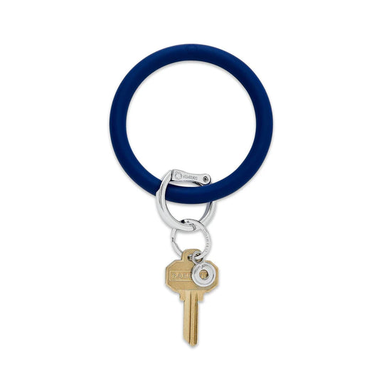 Silicone Big O Key Ring Midnight Navy