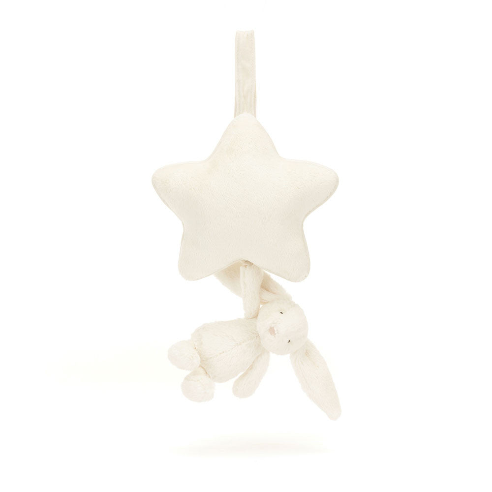 Bashful Bunny Musical Pull Cream