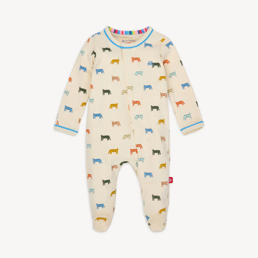 Le Tigre Organic Cotton Magnetic Parent Favorite Footie