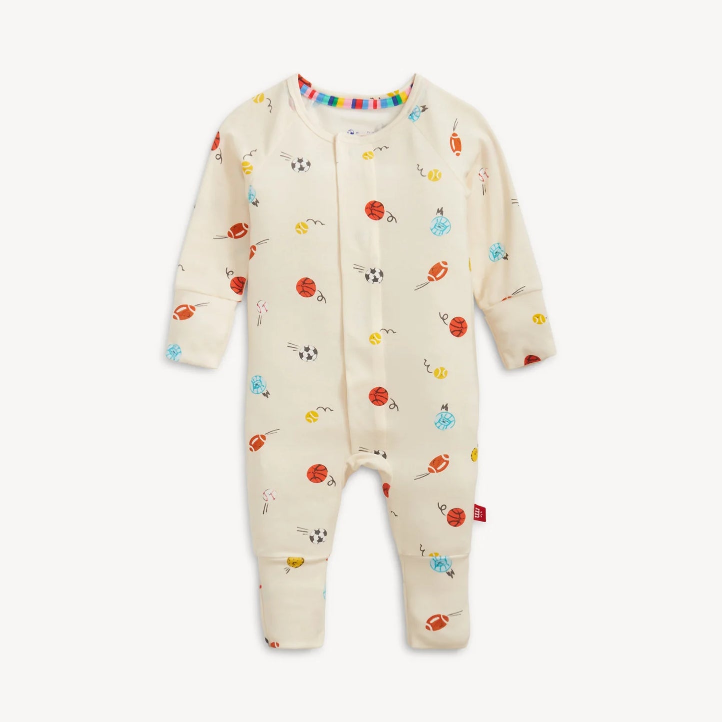 Little Baller Modal Magnetic Grow With Me Convertible Coverall
