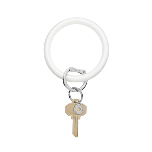 Silicone Big O Key Ring Marshmello Pearlized