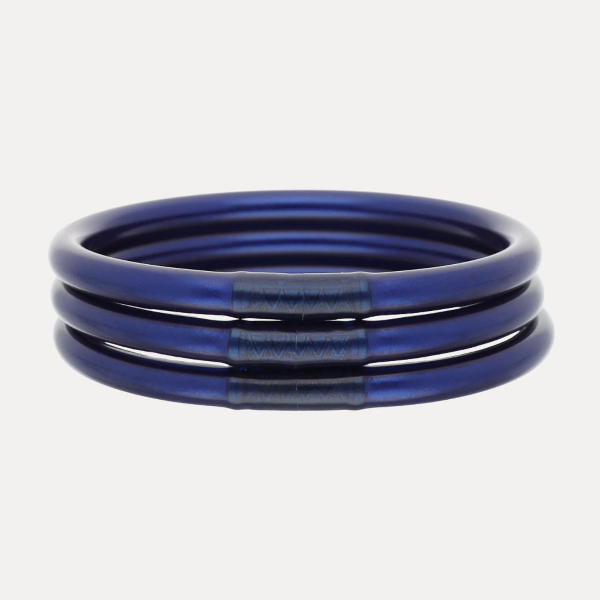 Midnight All Weather Bangles Set of 3 Serenity Prayer