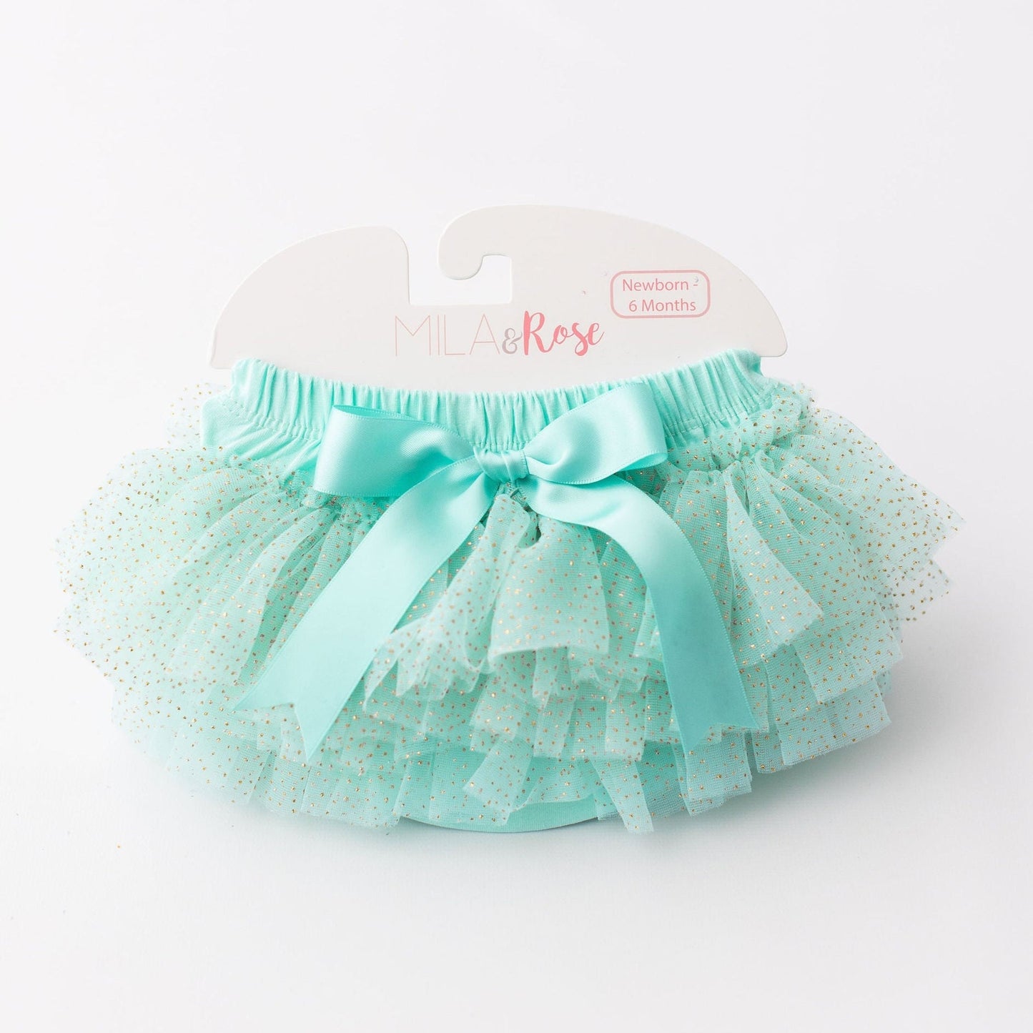 Mint & Gold Glitter Ruffle Tutu Bloomer