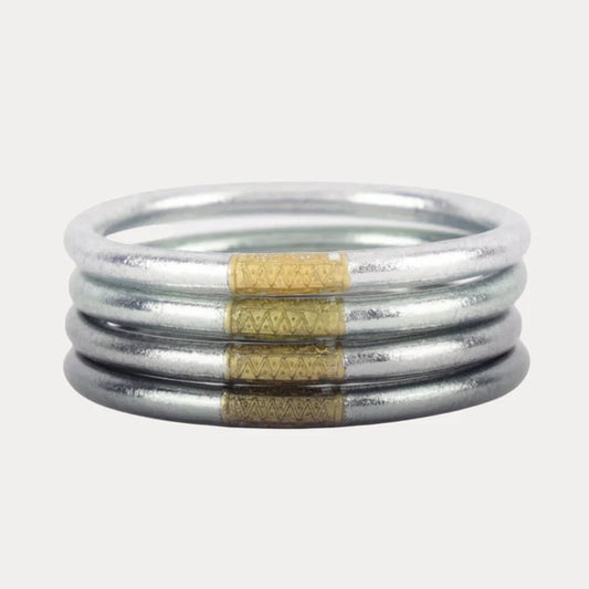 Moon All Weather Bangles Set of 4 Serenity Prayer