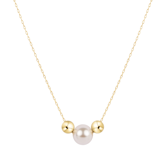 16" Necklace Gold Purpose Pearl