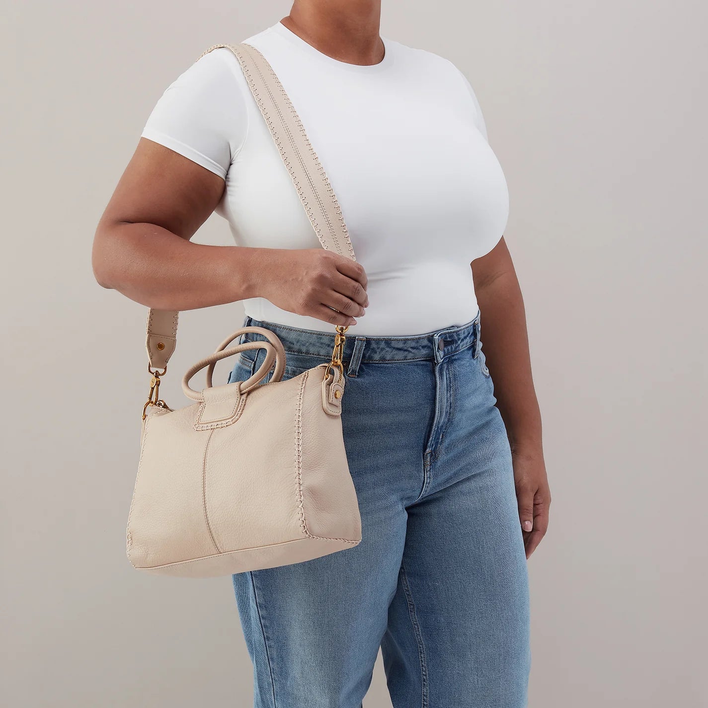 Sheila Medium Satchel Stonewash