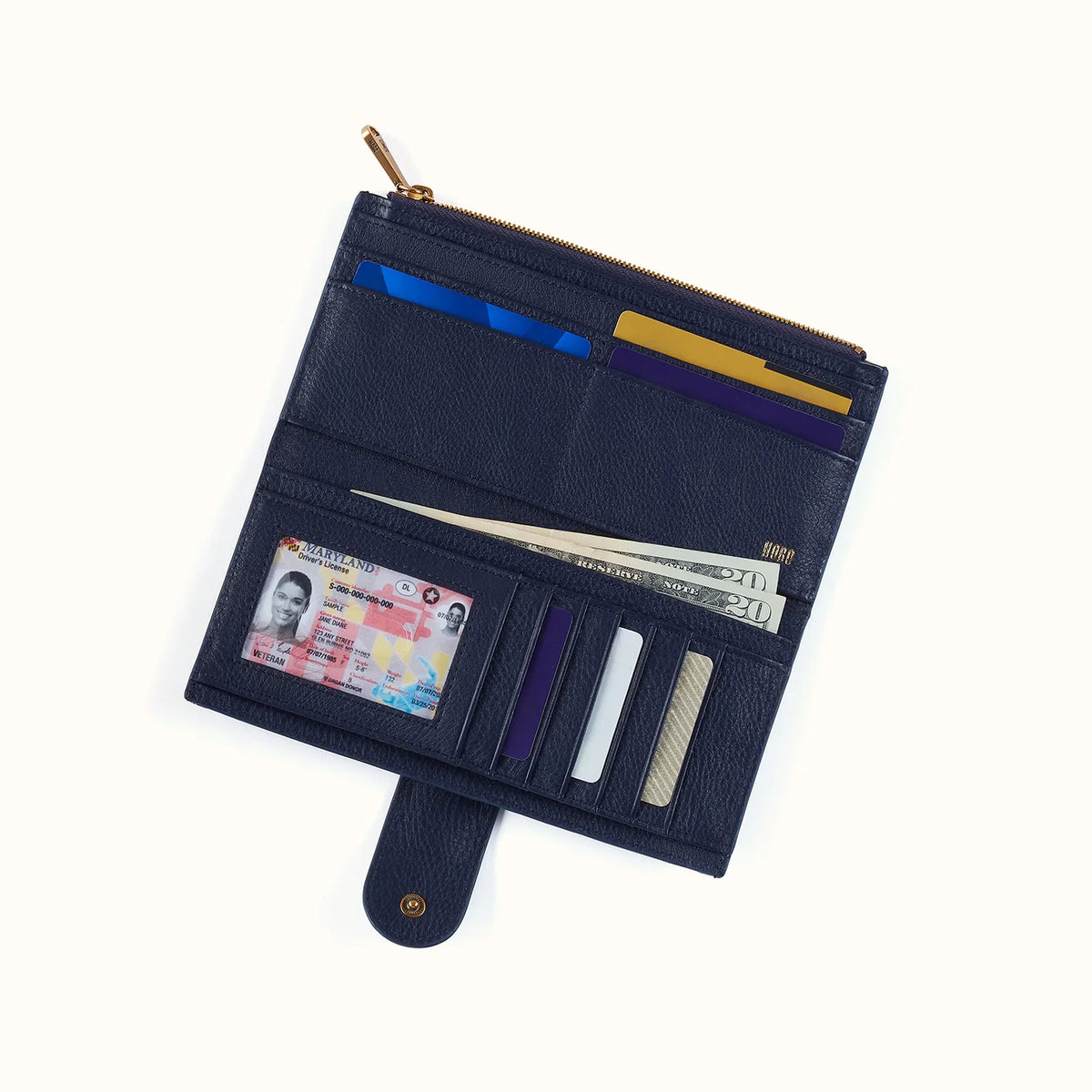 Dunn Ink Navy Continental Wallet