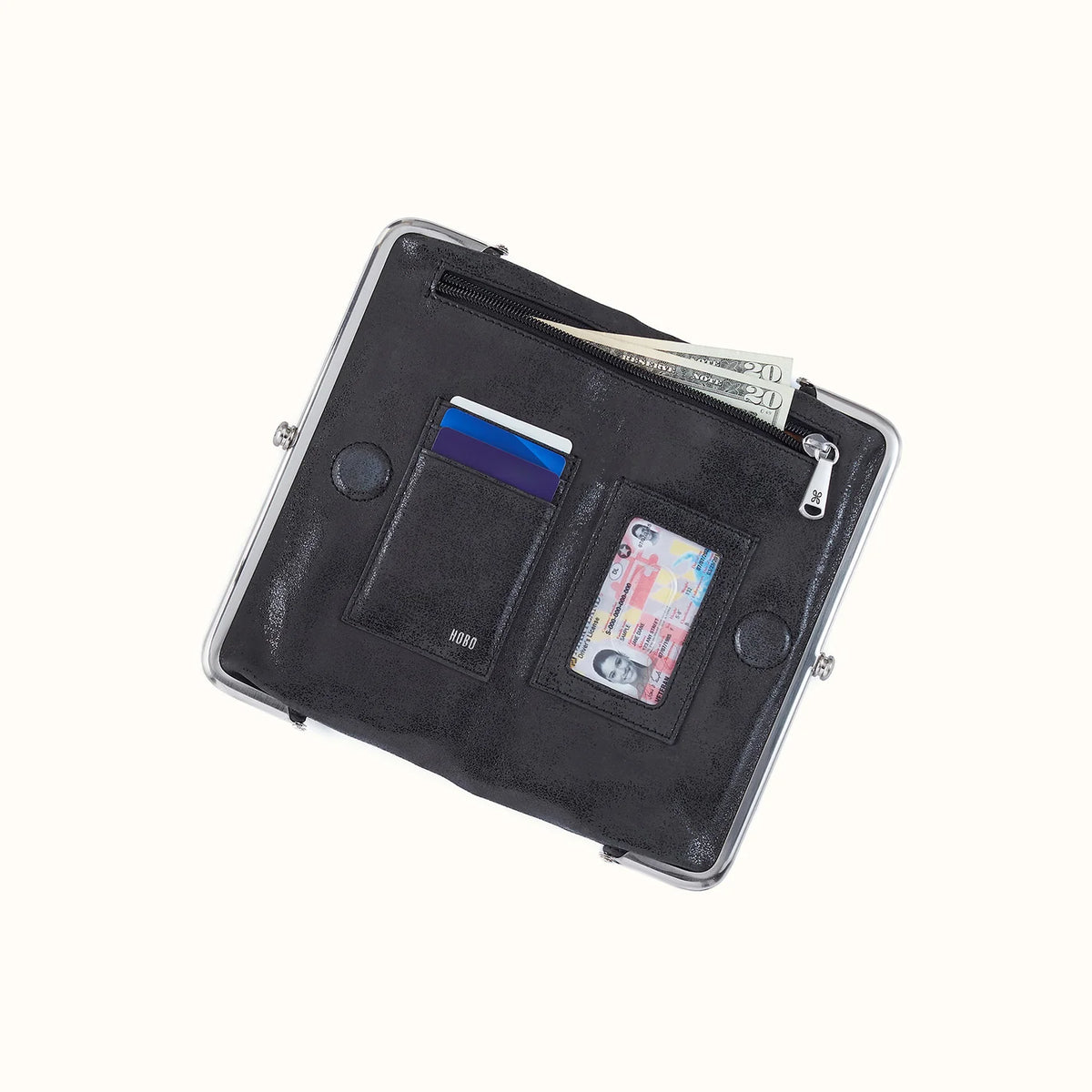 Lauren Wallet Black Embellished