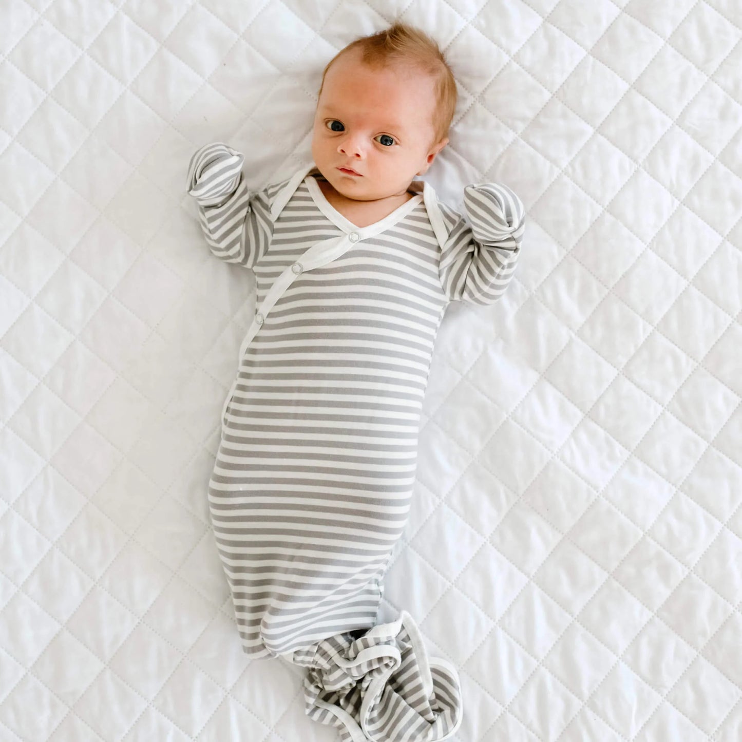 Newborn Knotted Gown Everest