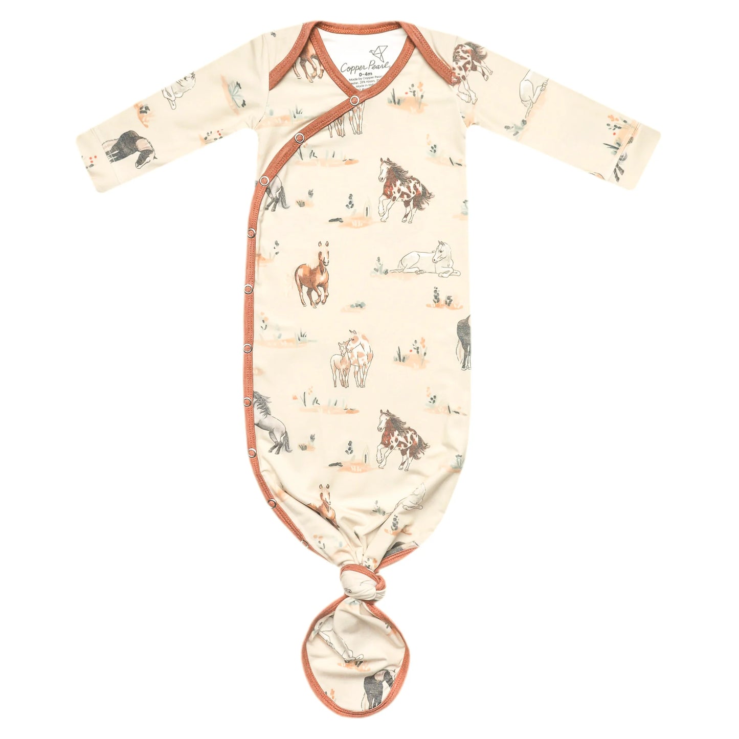 Newborn Knotted Gown Montana