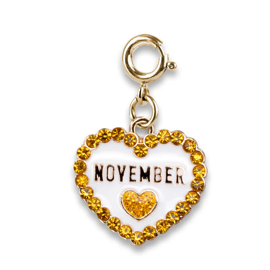 Gold November Birthstone Charm