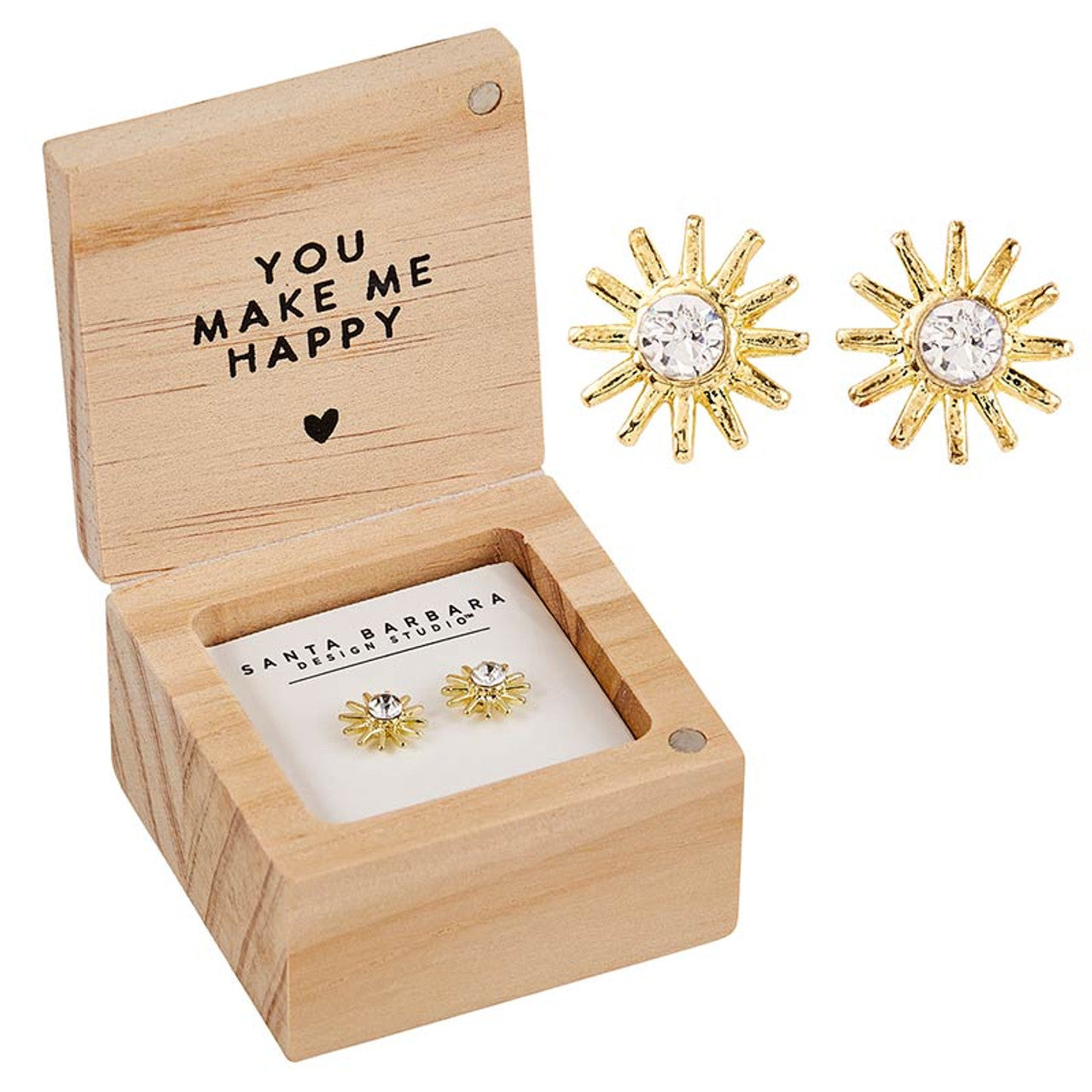 Treasure Box Earrings You Are My Sunshine