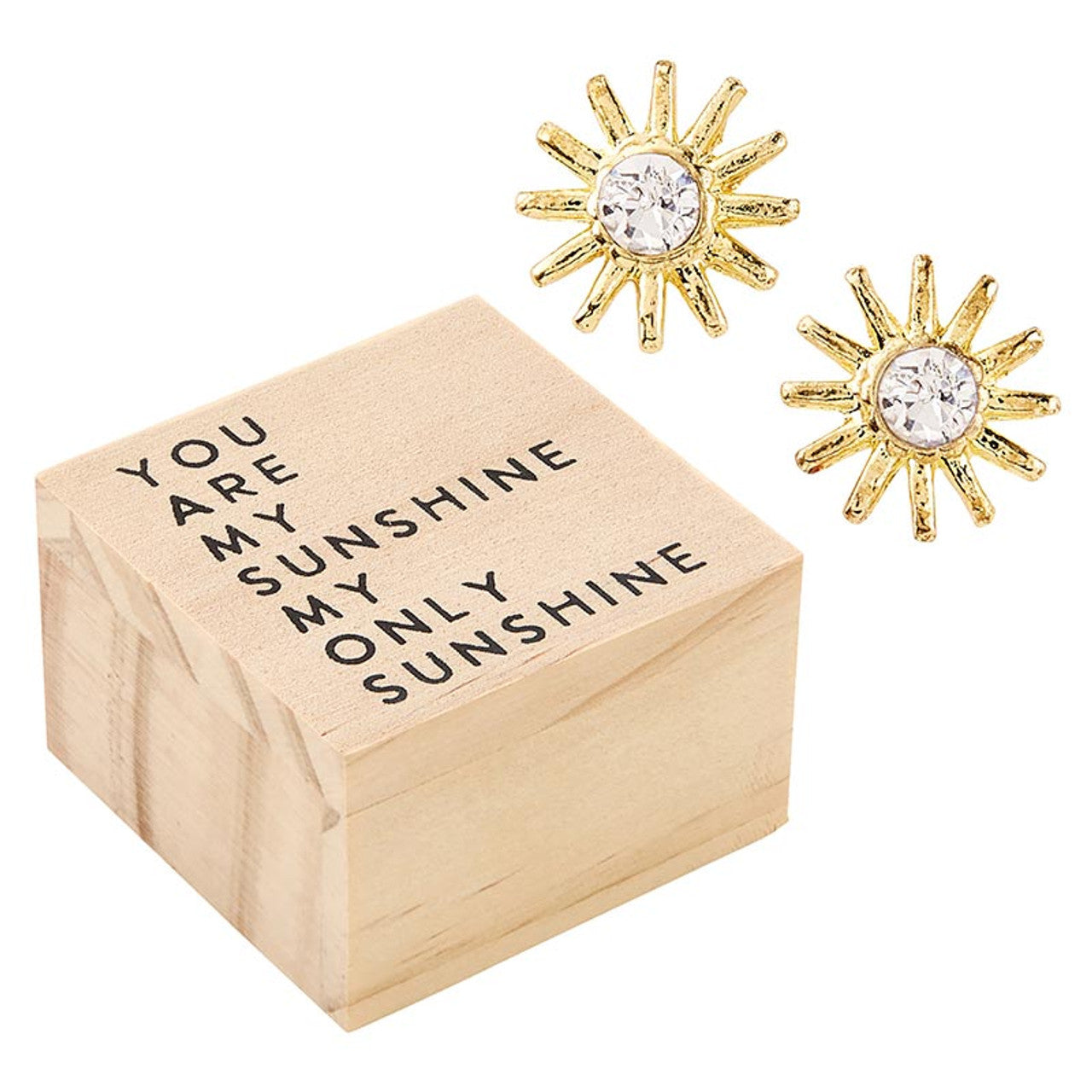 Treasure Box Earrings You Are My Sunshine
