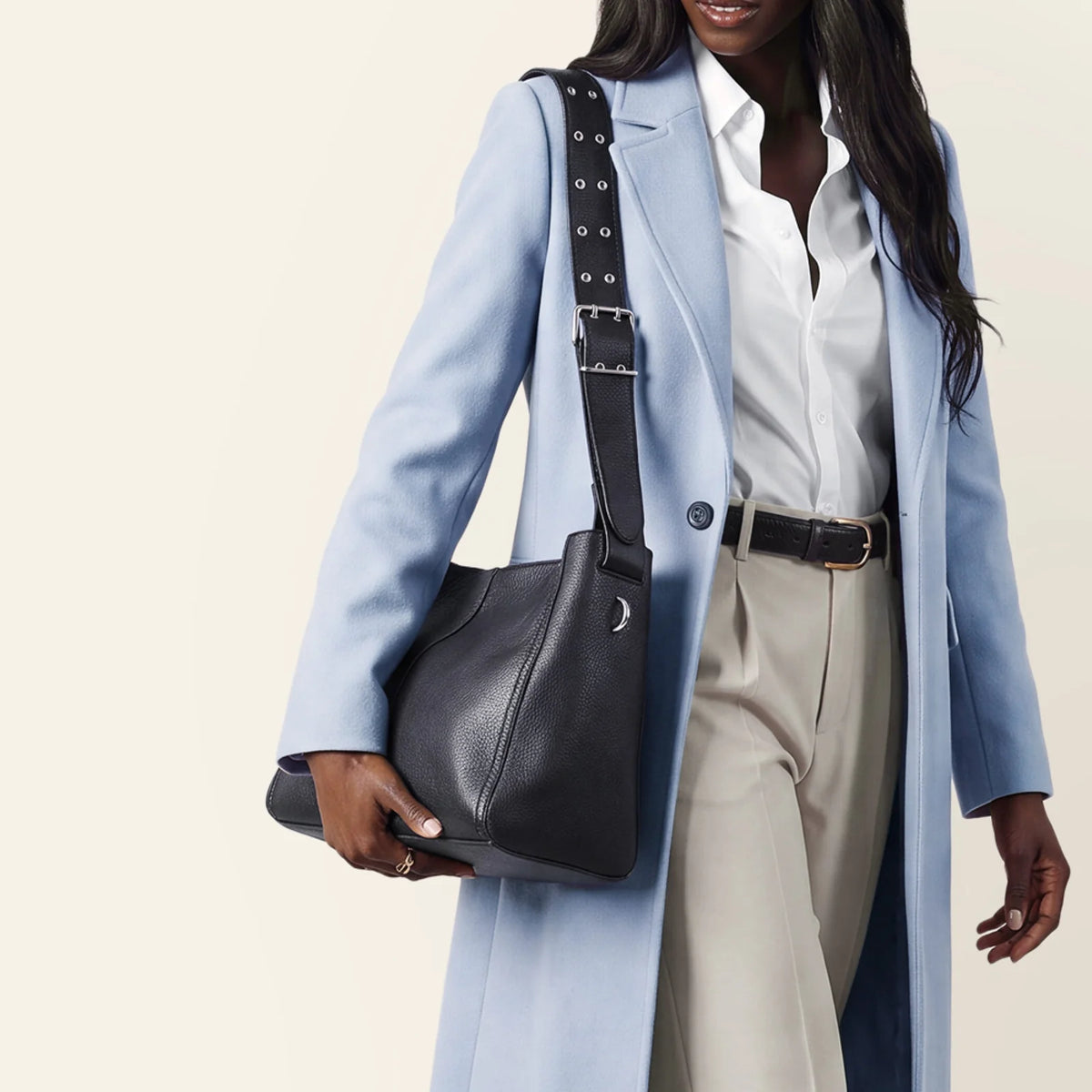 Render Ink Navy Shoulder Bag