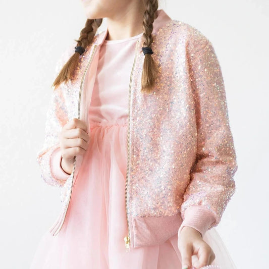 Peach Sequin Jacket