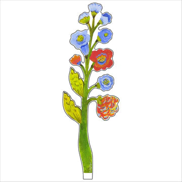 Periwinkle Blossoms Large Acrylic Flower