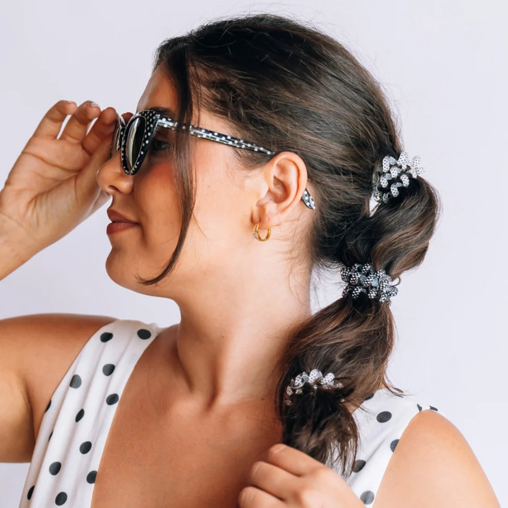 Polka Dot Party Large Hair Ties