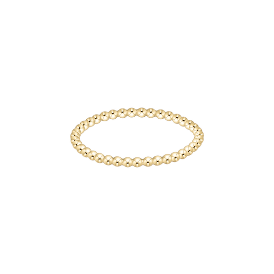 Classic Gold 1.5mm Bead Ring
