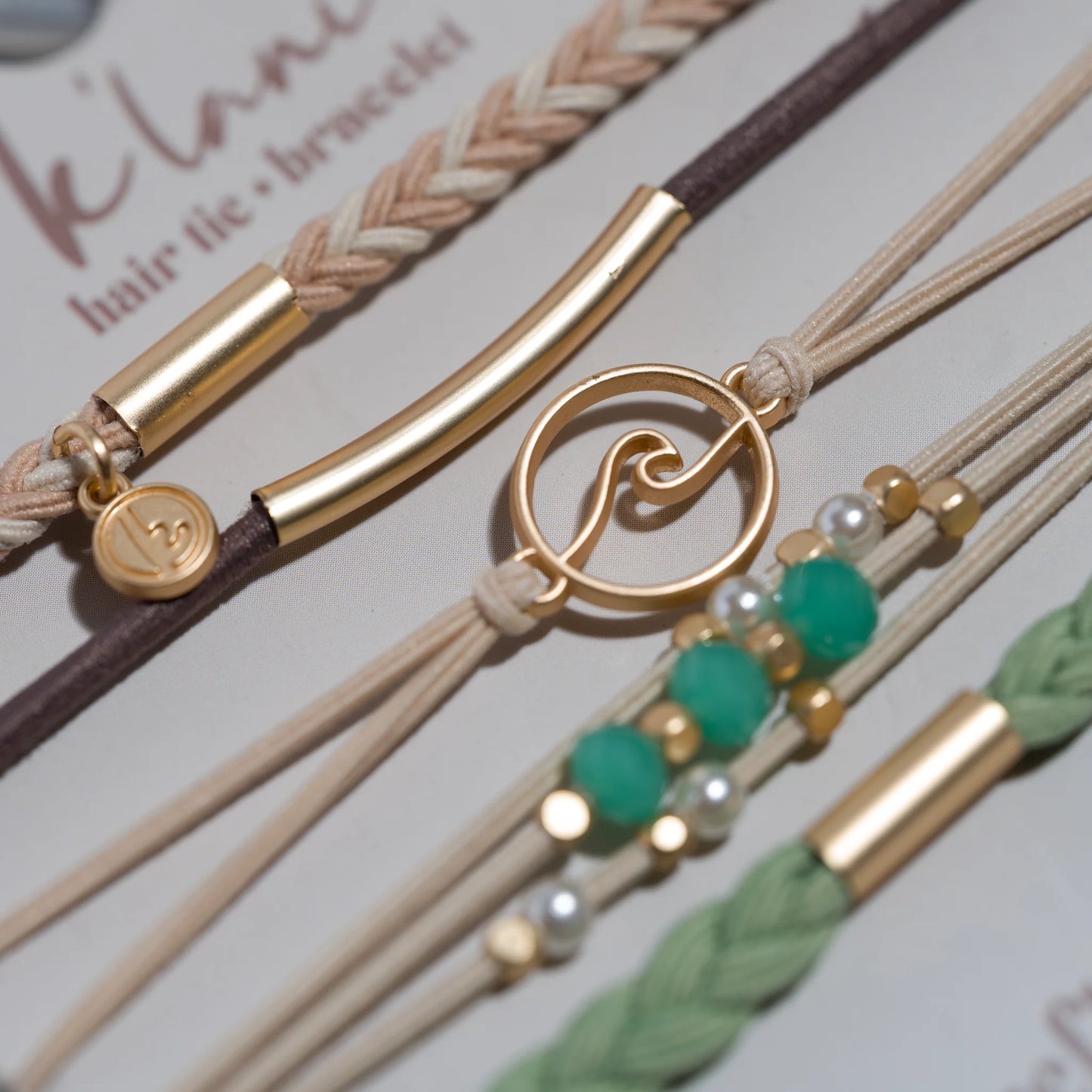 Reflect Ocean Wave Hair Tie Bracelet Set