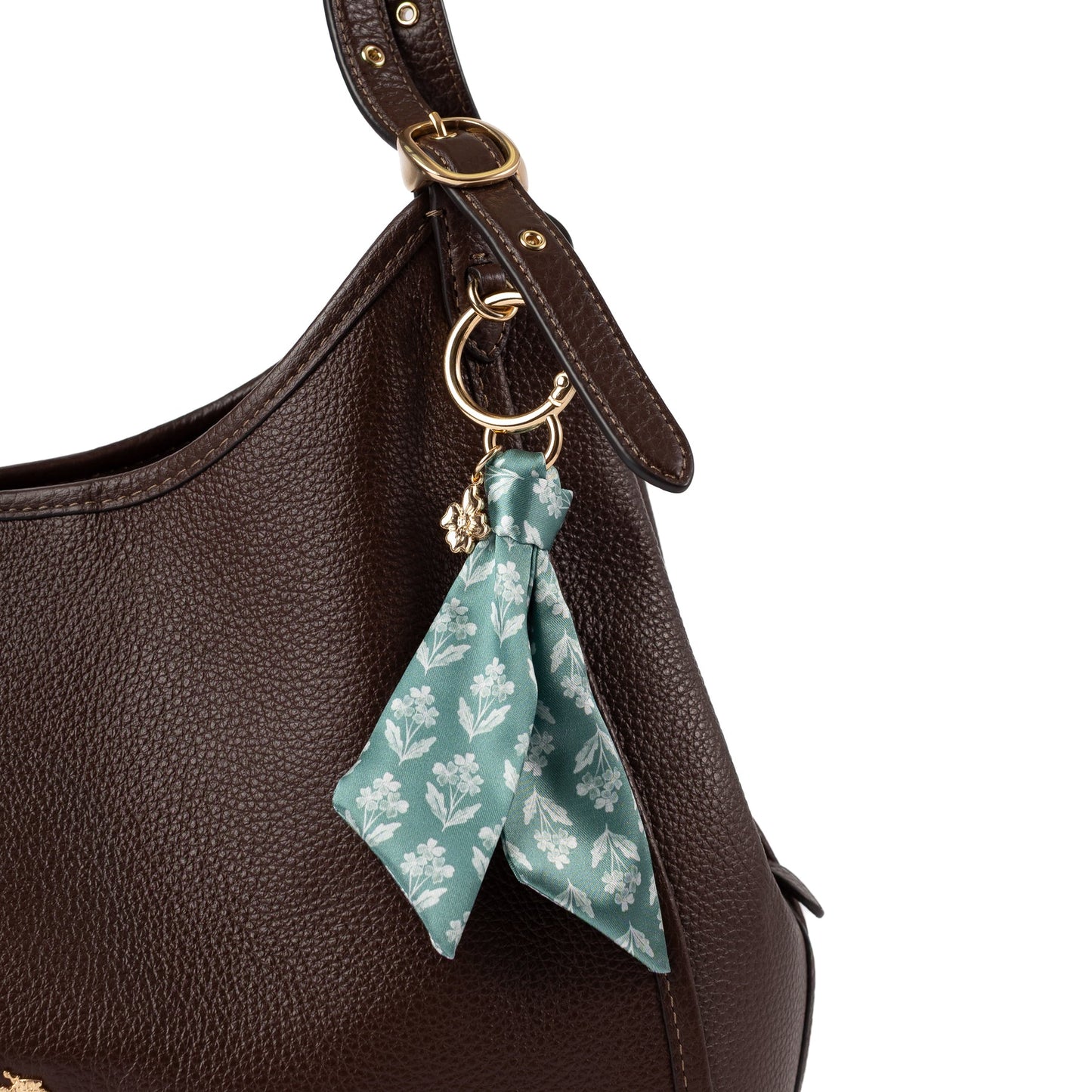 Forget Me Nots Satin Keychain