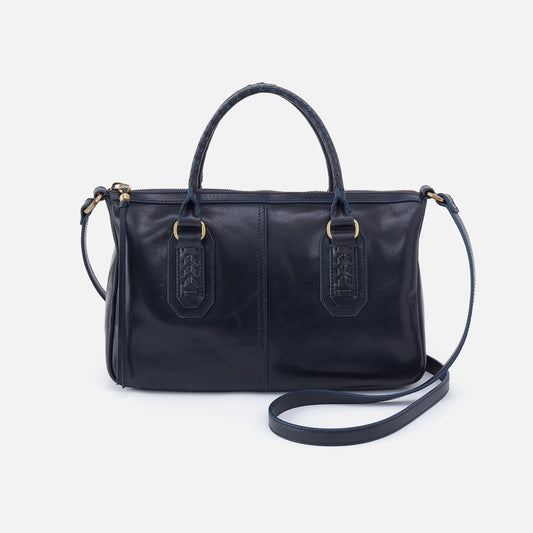Expedition Satchel Buffed Leather Navy Horizon
