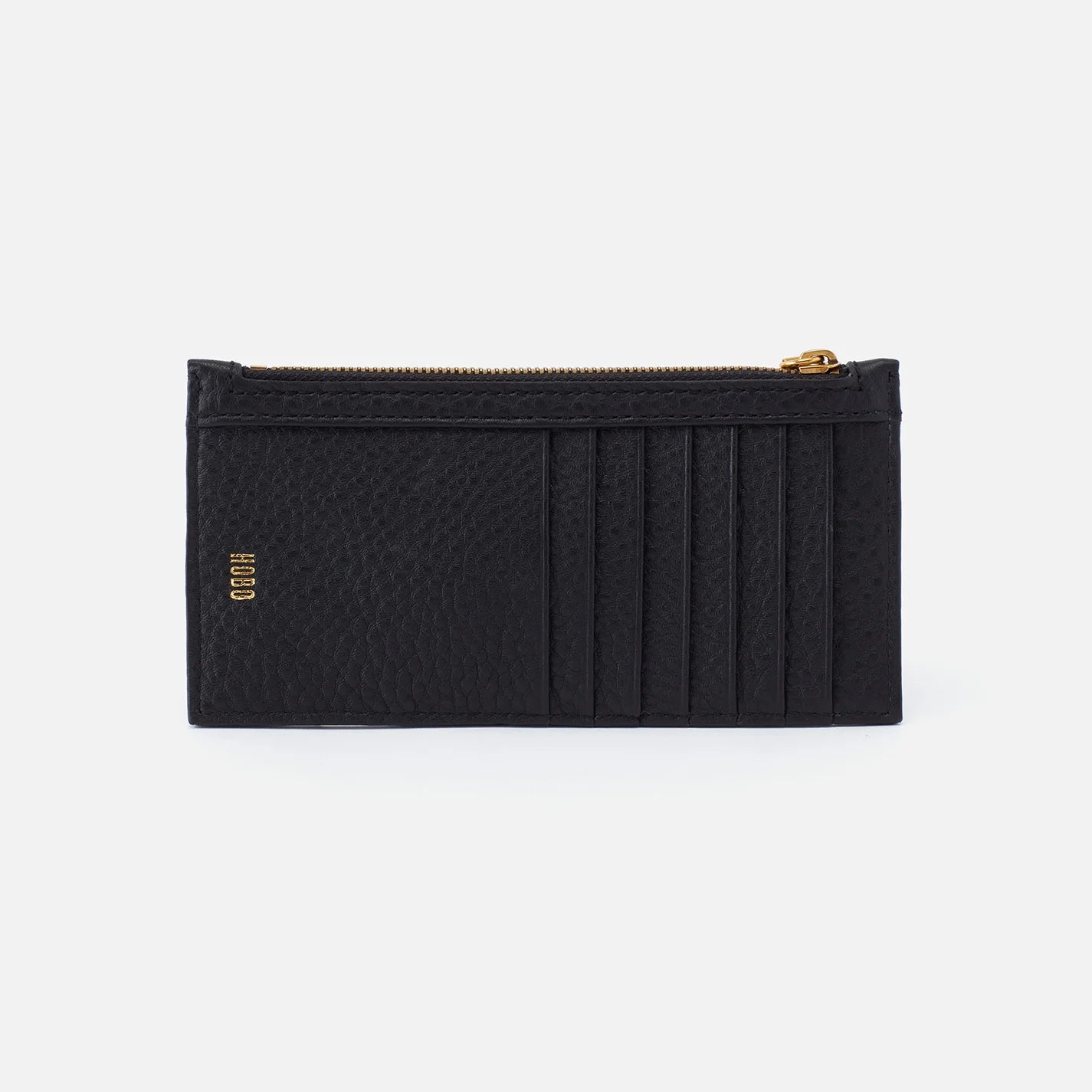 Carte Card Case Pebbled Leather Black