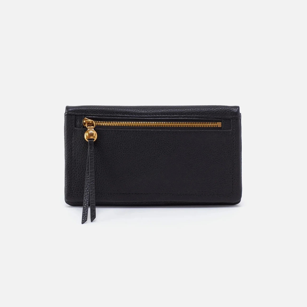 Lumen Continental Wallet Pebbled Leather Black