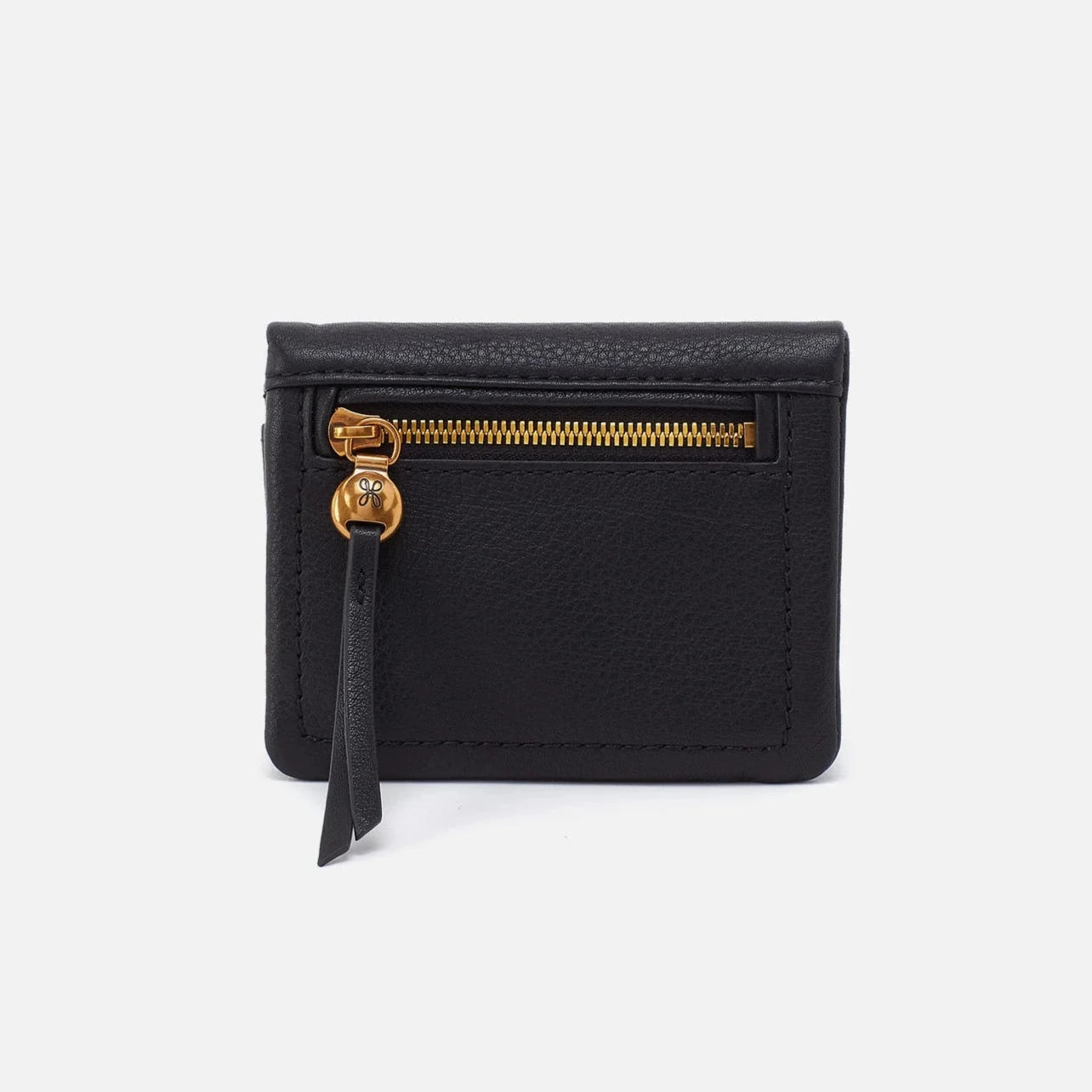 Lumen Mini Wallet Pebbled Leather Black