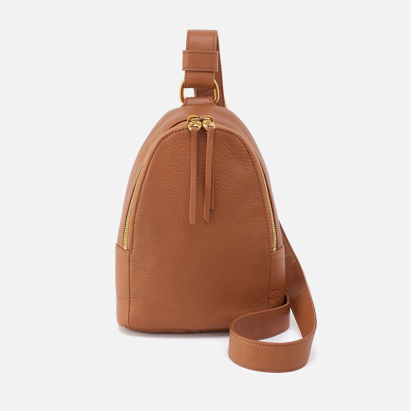 Fern Sling Pebbled Leather Warm Honey