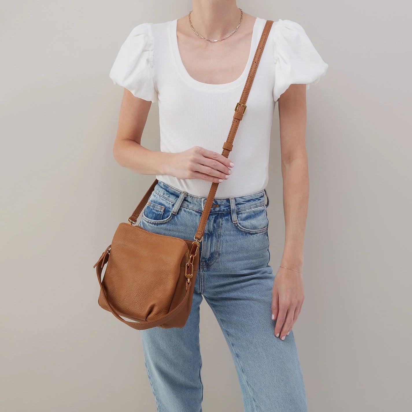 Starr Convertible Shoulder Bag Warm Honey