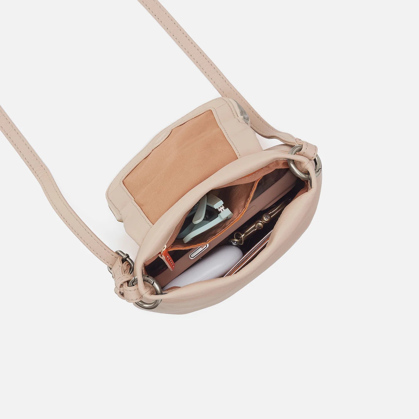 Fern Zip-Flap Crossbody Stonewash