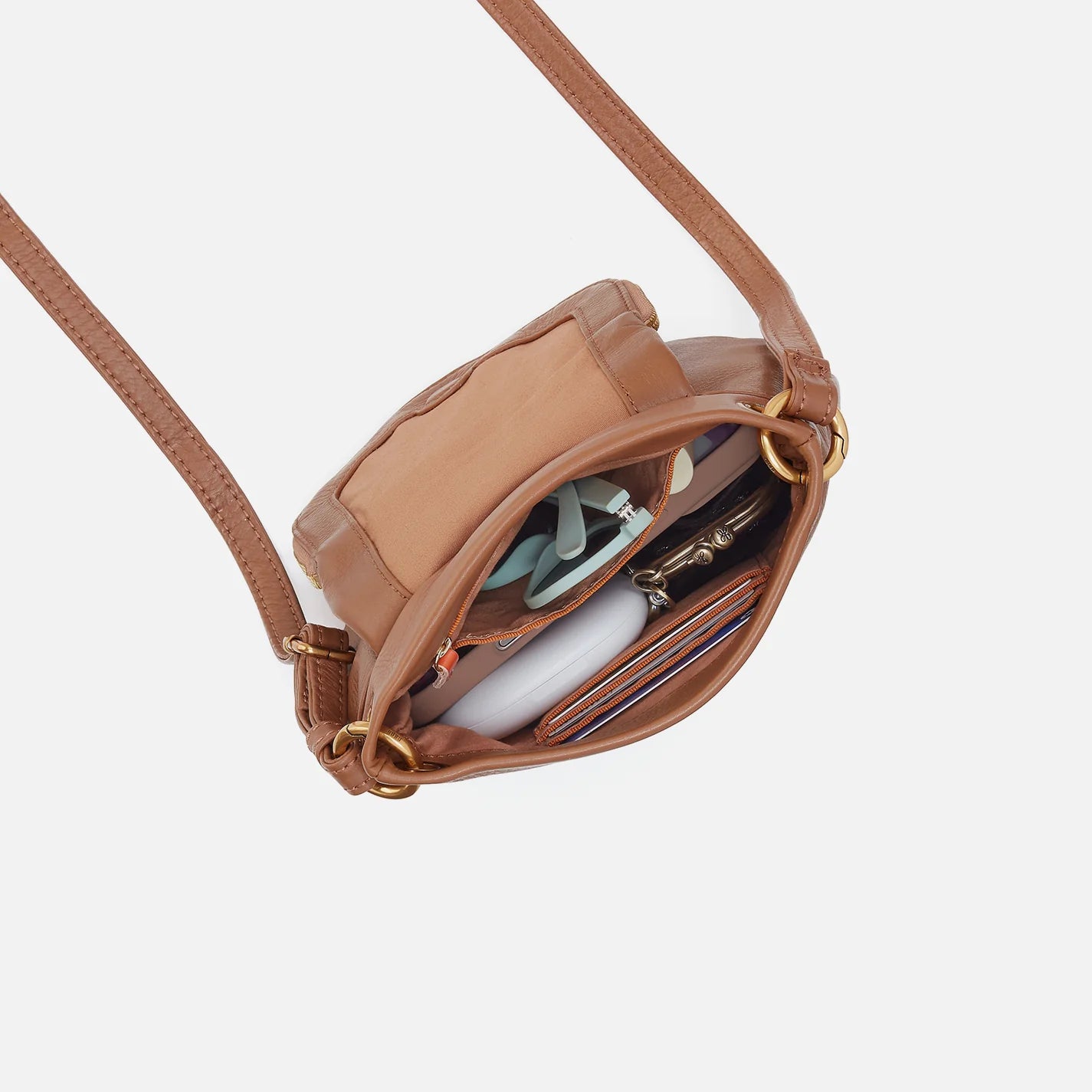 Fern Zip-Flap Crossbody Timber Brown