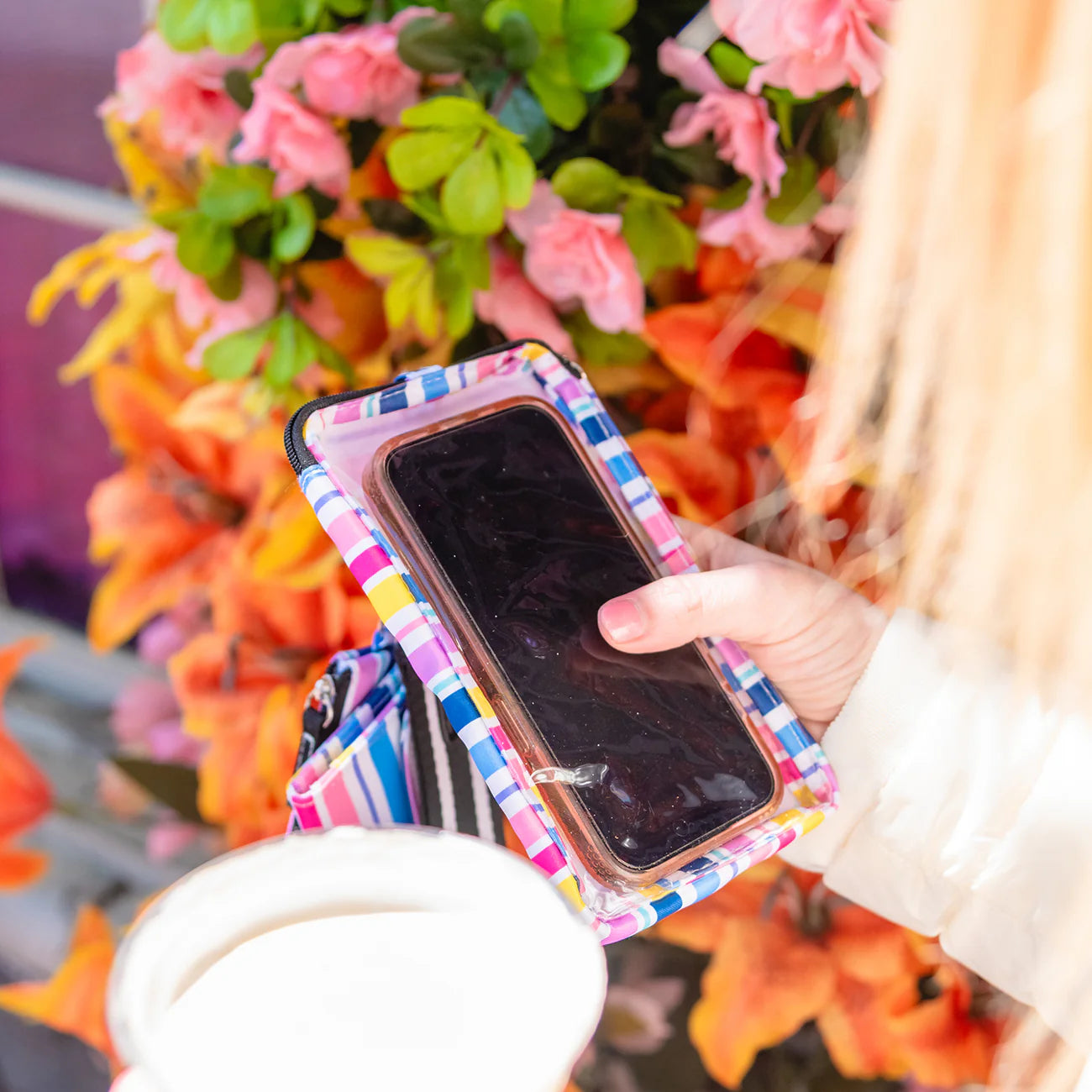 Scout Call Me Maybe Phone Pouch Stripe a Pose