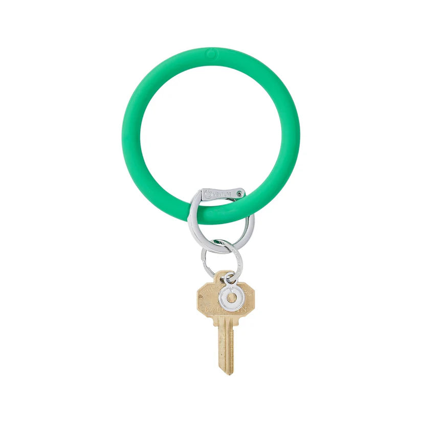 Silicone Big O Key Ring Shamrock