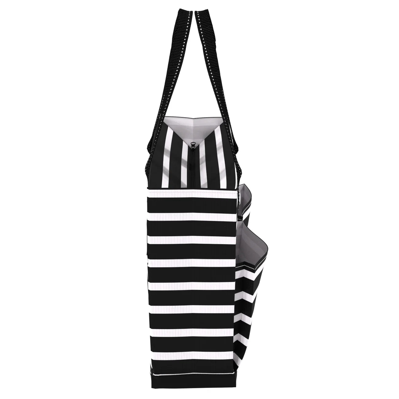 Scout Uptown Pocket Tote Medium Stripe a Pose