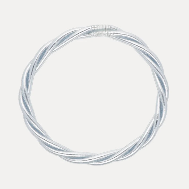 Silver Twist All Weather Bangle
