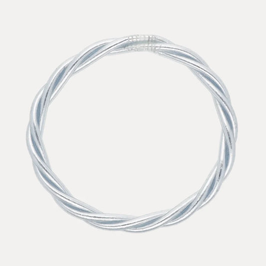 Silver Twist All Weather Bangle